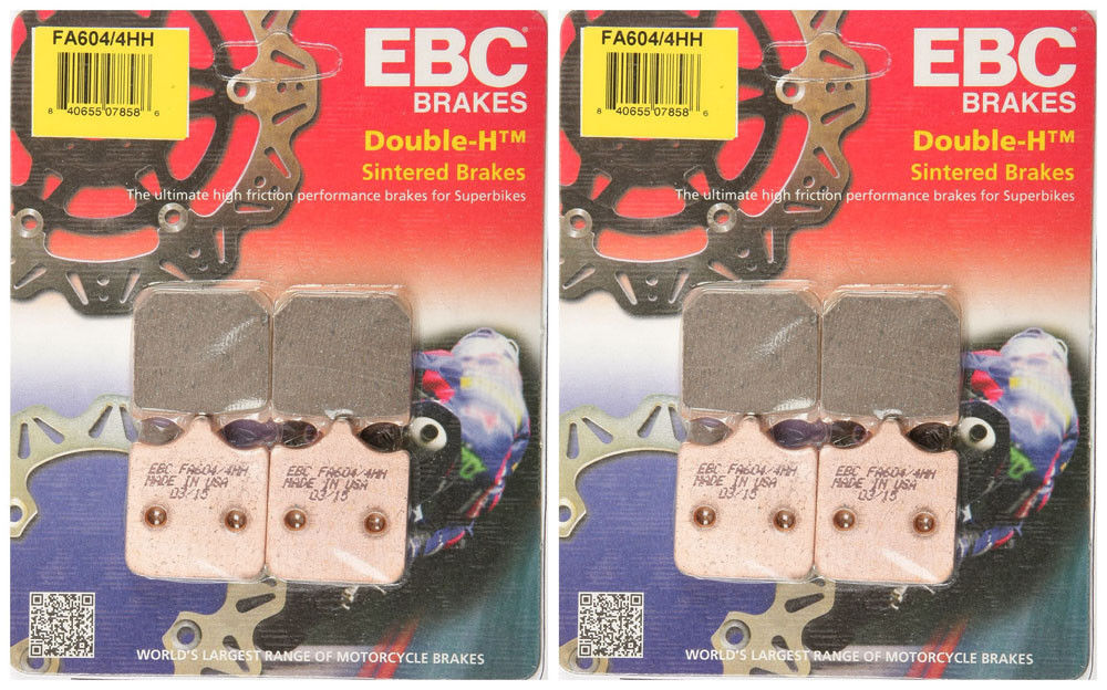 EBC Brakes Double-H Sintered Superbike Brake Pads Front - FA604/4HH EBC Brakes Double-H Sintered Superbike Brake Pads Front - FA604/4HH
